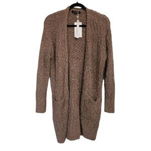 Merokeey Cardigan Sweater L Brown Cozy Slouchy Teacher Long NWT